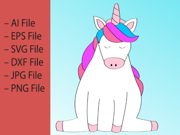 Download Cute Unicorn Vector Illustration - Illustration Collection