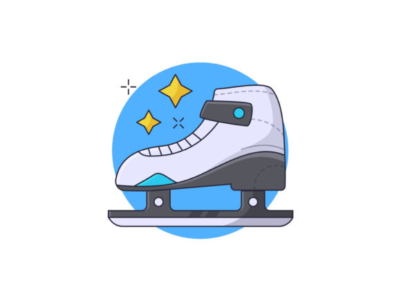 Download Ice Skate Shoes Vector Illustration - Illustration Collection
