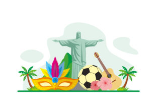 Download Brazil Flat Design Illustration - Illustration Collection