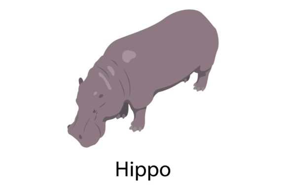 Download Hippo Icon, Isometric Style - Hippo Collection