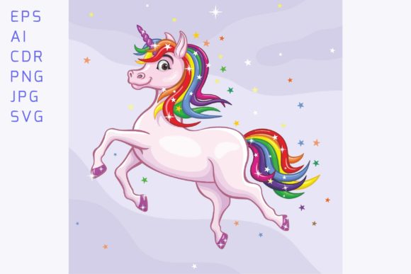 Download Colorful Unicorn Vector Illustration - Illustration Collection
