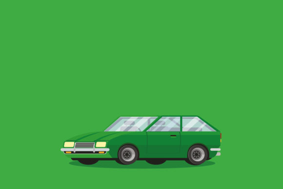 Download Old Classic Car Flat Design Cartoon - Old Collection