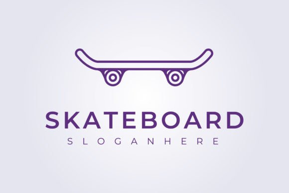 Download Minimal Line Skateboard Vector Logo Illu - Boar Collection