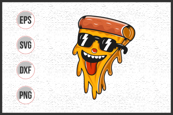 Download Cute Slice Pizza Vector Illustration - Illustration Collection