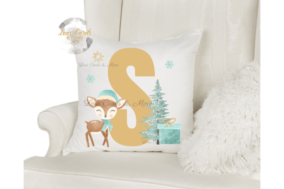 Download Cute Deer Christmas Alphabet Clipart - Deer christmas Collection