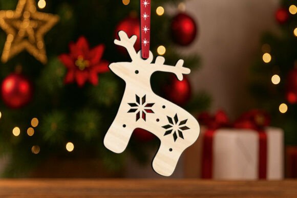 Download Holiday Deer Christmas Ornament SVG Gift - Deer christmas Collection
