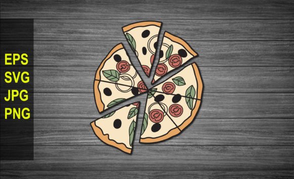 Download Slice Pizza Vector Illustration SVG - Illustration Collection