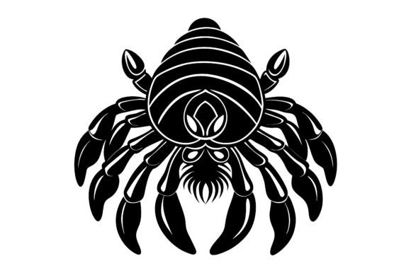 Download Cute Hermit Crab Silhouette Illustration - Illustration Collection