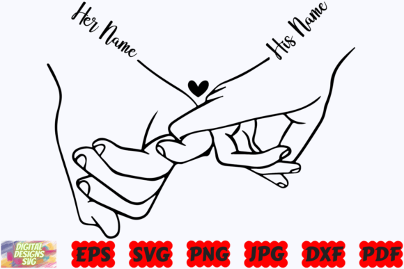 Download Holding Hands SVG | Couple Hands SVG - Old Collection