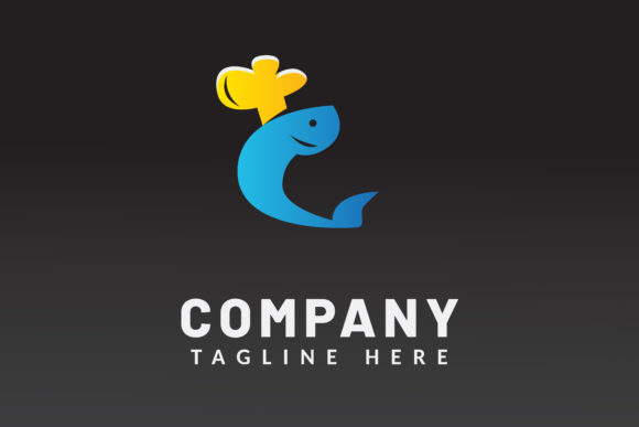 Download Fish Hat Chef Illustration Logo Template - Illustration Collection