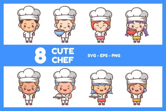 Download Cute Chef Illustration - Illustration Collection