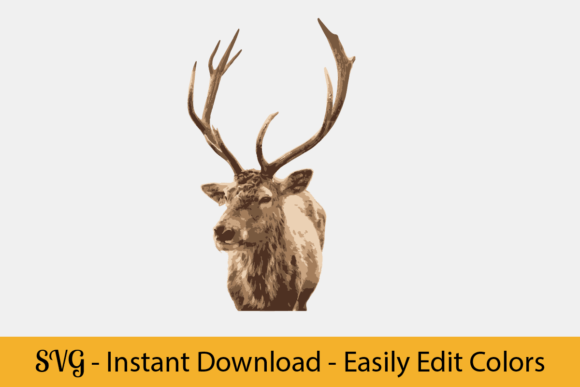 Download Deer Graphic, Deer Illustration SVG - Illustration Collection