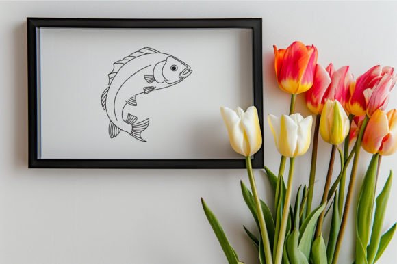Download Fish One Line Vector Illustration - Illustration Collection