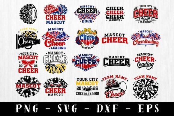 Download Cheer Mascot SVG Bundle Cheerleading - Svg Collection