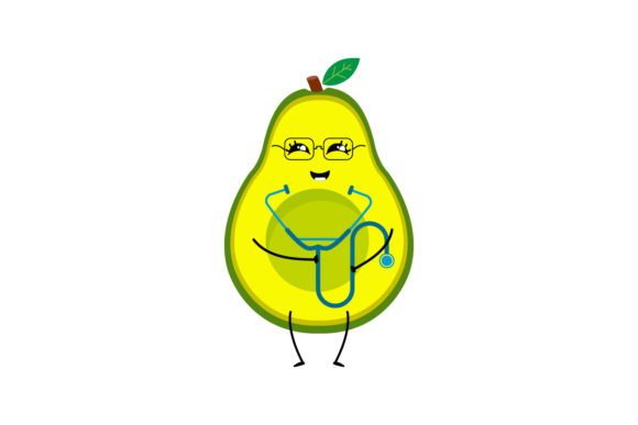 Download Kawaii Fruit Avocado Illustration - Illustration Collection