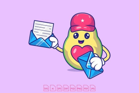 Download Avocado Holding Envelope - Old Collection