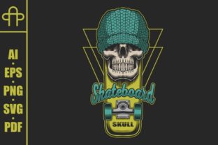 Download Skull Skateboard Vector Illustration - Boar Collection