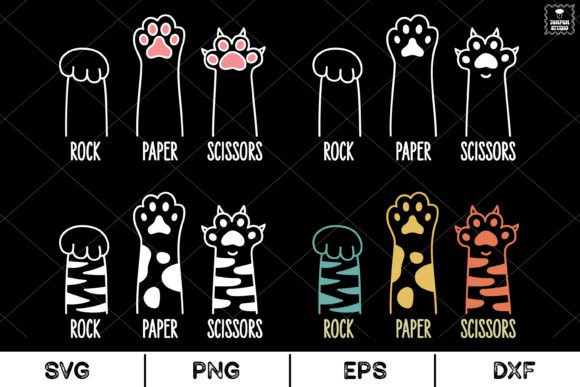 Download Cat Paw Funny, Rock Paper Scissors Svg - Svg Collection