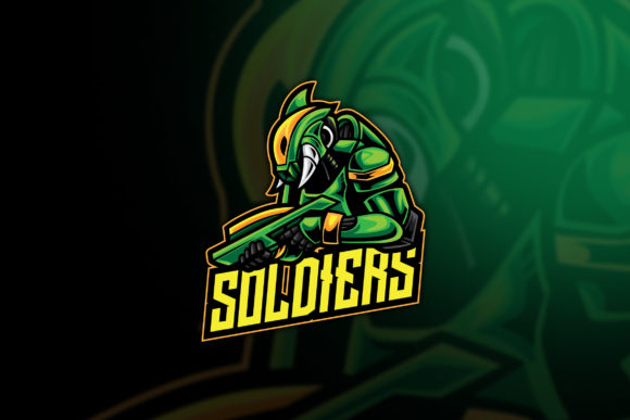 Download Soldier Alien Warrior Esport Logo - Old Collection