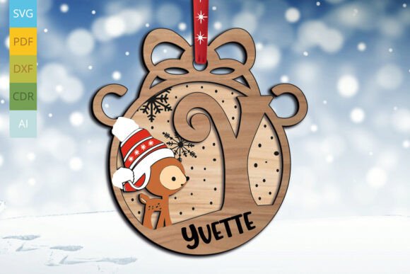 Download Deer Christmas Letter Y Ornament Holiday - Deer christmas Collection