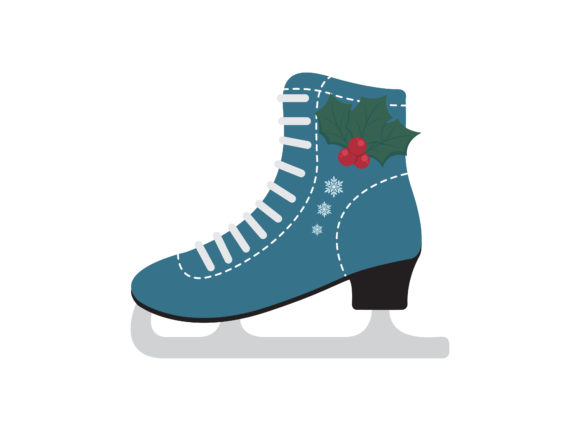 Download Christmas Ice Skate Shoes Illustration - Illustration Collection