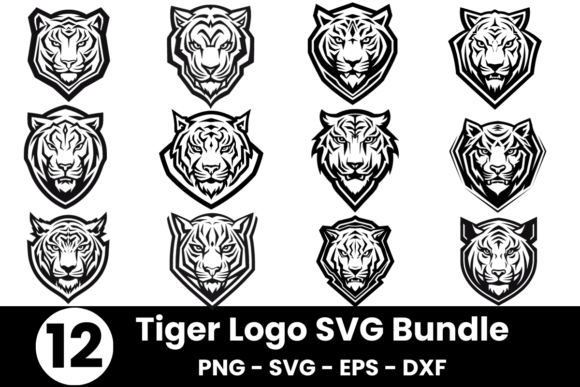 Download 12 Tiger Logo SVG Bundle - Svg Collection