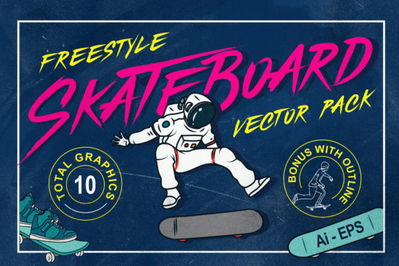 Download Freestyle Skateboard - Vector Pack - Boar Collection