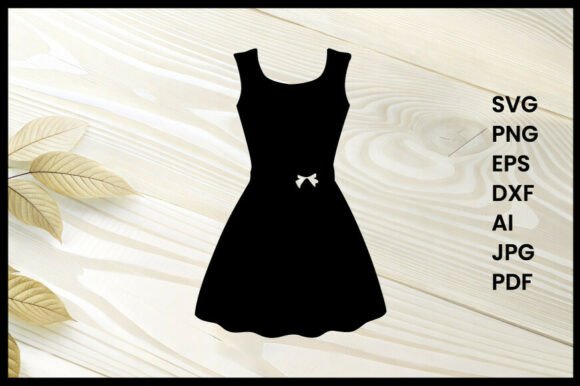 Download Aline Girl Dress Silhouette Illustration - Illustration Collection
