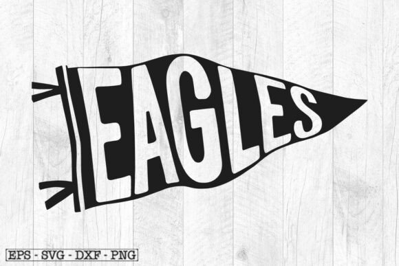 Download Eagles Pennant Mascot Pennant SVG - Svg Collection