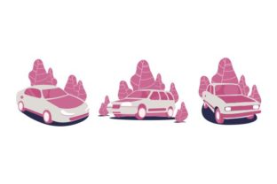 Download Set Car Flat Design Illustration - Illustration Collection